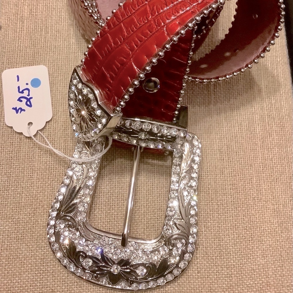 Red Leather Belt SOLD